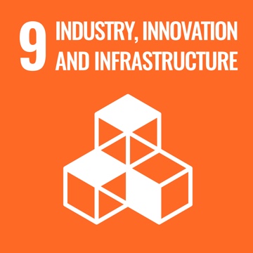 UN SDG goal of Industry, Innovation, and Infrastructure graphic